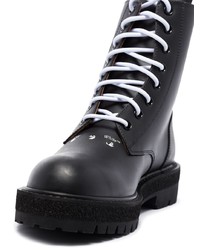 Off-White Lace Up Combat Boots