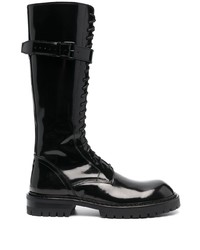 Ann Demeulemeester Lace Up Knee Length Boots