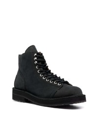 Yohji Yamamoto Lace Up Leather Ankle Boots