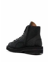 Yohji Yamamoto Lace Up Leather Ankle Boots