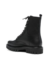 Tommy Hilfiger Lace Up Leather Ankle Boots