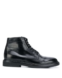 Officine Creative Lace Up Leather Ankle Boots