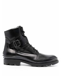 Tod's Lace Up Leather Ankle Boots