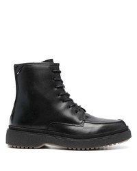 Tommy Hilfiger Lace Up Leather Ankle Boots