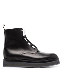 Nicolas Andreas Taralis Lace Up Leather Ankle Boots