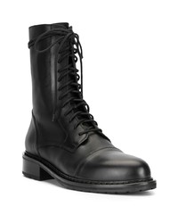 Ann Demeulemeester Lace Up Leather Boots