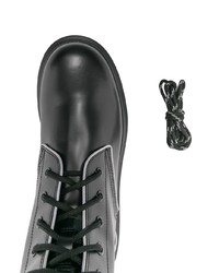 Alexander McQueen Lace Up Leather Boots