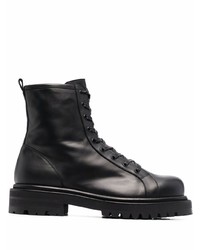 Just Cavalli Lace Up Leather Boots