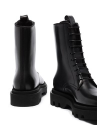 Givenchy Lace Up Leather Combat Boots