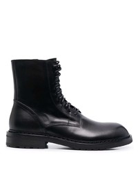 Ann Demeulemeester Lace Up Round Toe Boots
