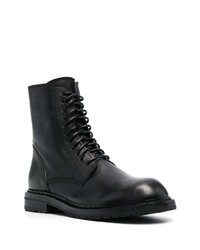 Ann Demeulemeester Laced Leather Ankle Boots