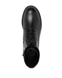 Ann Demeulemeester Laced Leather Ankle Boots