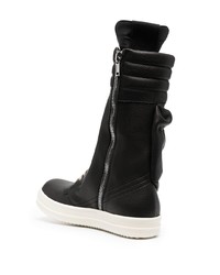 Rick Owens Leather Sneaker Boots