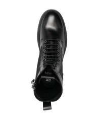 Karl Lagerfeld Logo Patch Ankle Boots