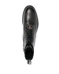 Roberto Cavalli Logo Plaque Ankle Boots