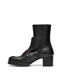 Walter Van Beirendonck Love Logo Patch Ankle Boots