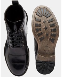 Base London Mercury Lace Up Leather Boots