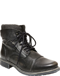 Steve Madden Meyner Boot Black Distress Leather Boots