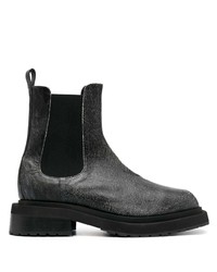 Eckhaus Latta Mike Cracked Effect Leather Boots