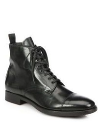 To Boot New York Stallworth Leather Cap Toe Boots