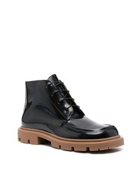 Maison Margiela Numbers Embossed Patent Leather Boots
