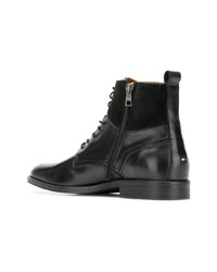Tommy Hilfiger Panelled Lace Up Boots