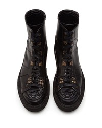 Dolce & Gabbana Panelled Lace Up Boots
