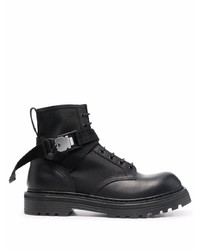 Premiata Panelled Leather Ankle Boots