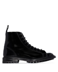 Tricker's Patent Leather Lace Up Boots