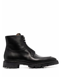 Bally Pointed Toe Lace Up Boots