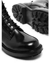 Alexander McQueen Polished Lace Up Boots