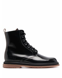 Buttero Polished Leather Lace Up Boots
