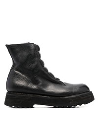 Guidi Quilted Panel Ankle Boots