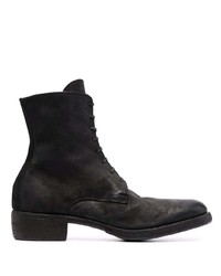 Guidi Reverse Cordovan Lace Up Boots