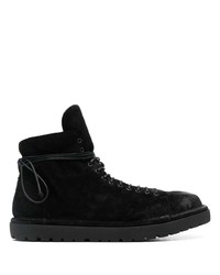 Marsèll Round Toe Lace Up Leather Boots