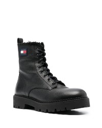 Tommy Jeans Side Logo Patch Lace Up Boots
