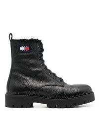 Tommy Jeans Side Logo Patch Lace Up Boots