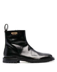 Moschino Side Logo Plaque Detail Boots