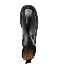Toga Virilis Stud Embellished Leather Ankle Boots