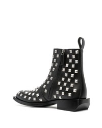 Moschino Stud Embellished Leather Boots