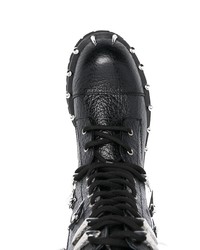 Roberto Cavalli Tiger Tooth Lace Up Boots