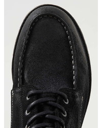 Topman Black Leather Lace Boots