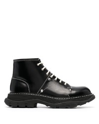 Alexander McQueen Tread Contrast Stitch Boots