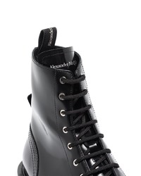 Alexander McQueen Worker Lace Up Boots