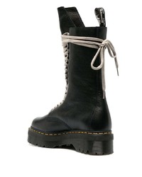 Rick Owens X Dr Martens Lace Up Leather Boots