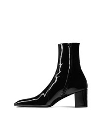 Saint Laurent Xiv 70mm Leather Ankle Boots