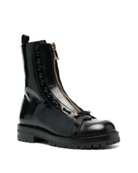 Versace Zip Up Leather Boots