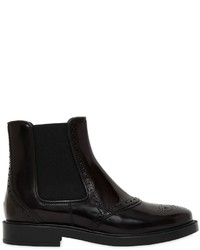 Tod's 20mm Brogue Leather Chelsea Boots