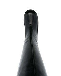 Raf Simons 30mm Logo Embossed Knee Boots