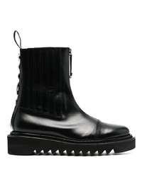 Toga Virilis 50mm Zip Front Leather Boots